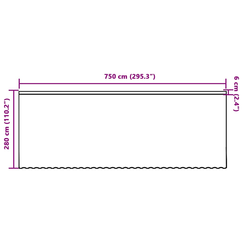 Lace Curtain with Curtains White 750x280cm Polyester