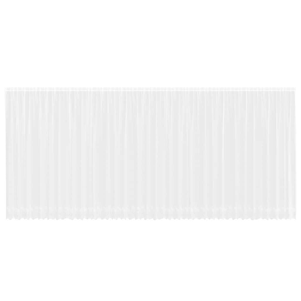 Lace Curtain with Curtains White 900x200cm Polyester