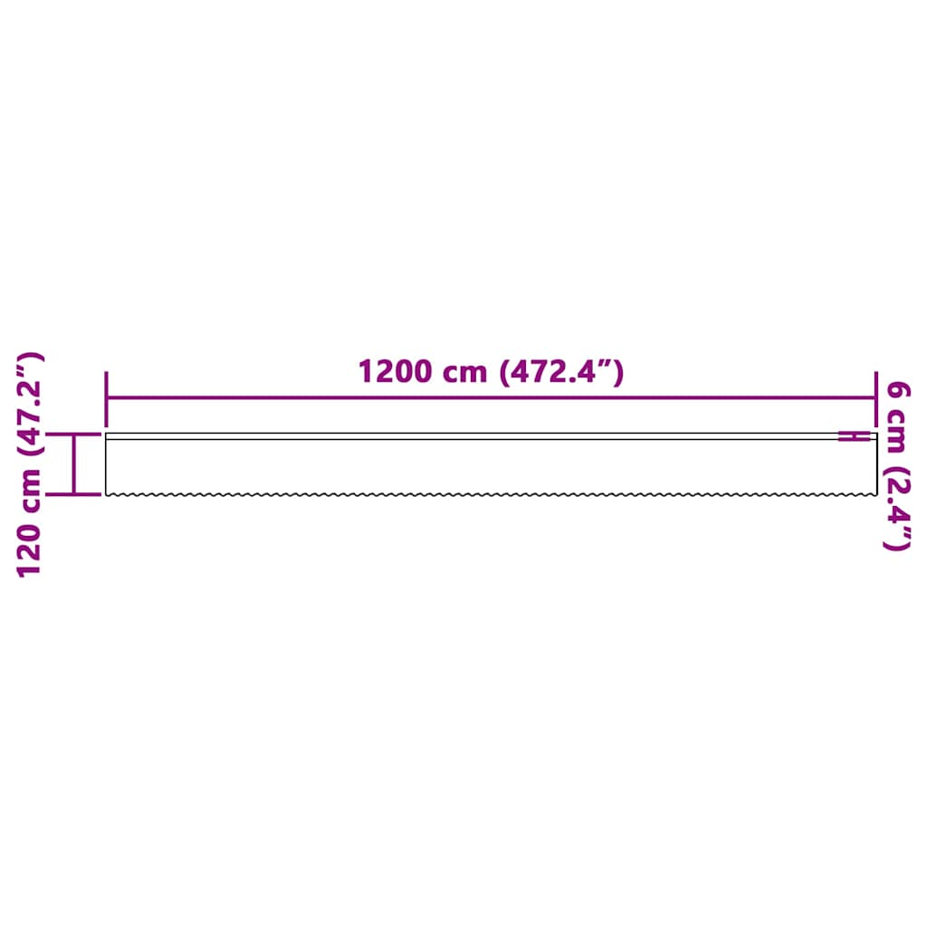 Lace Curtain with Curtains White 1200x120cm Polyester