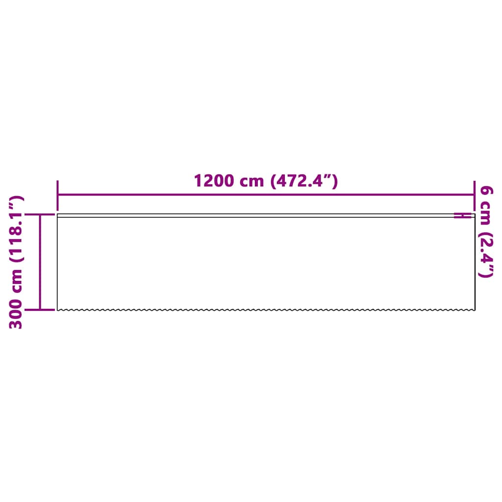 Lace Curtain with Curtains White 1200x300cm Polyester