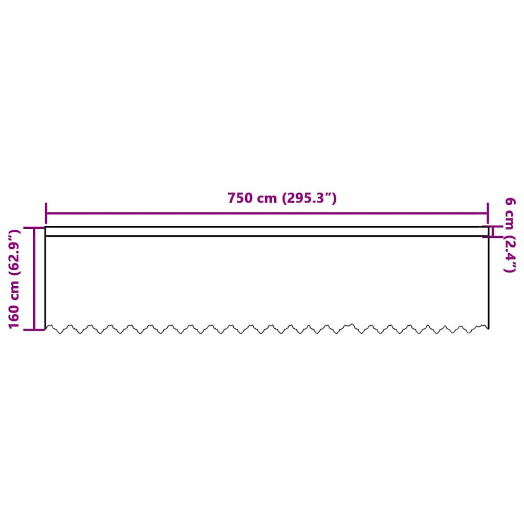 Lace Curtain with Curtains White 750x160cm Polyester
