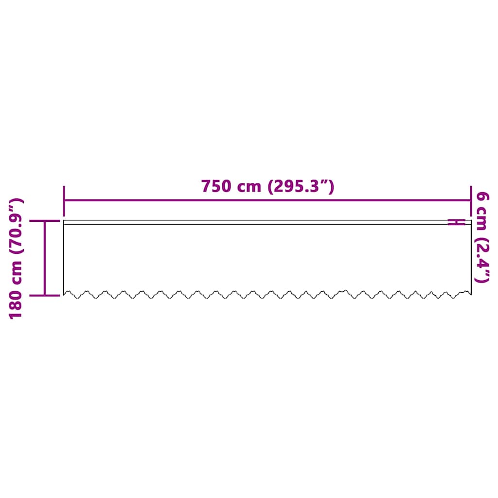 Lace Curtain with Curtains White 750x180cm Polyester