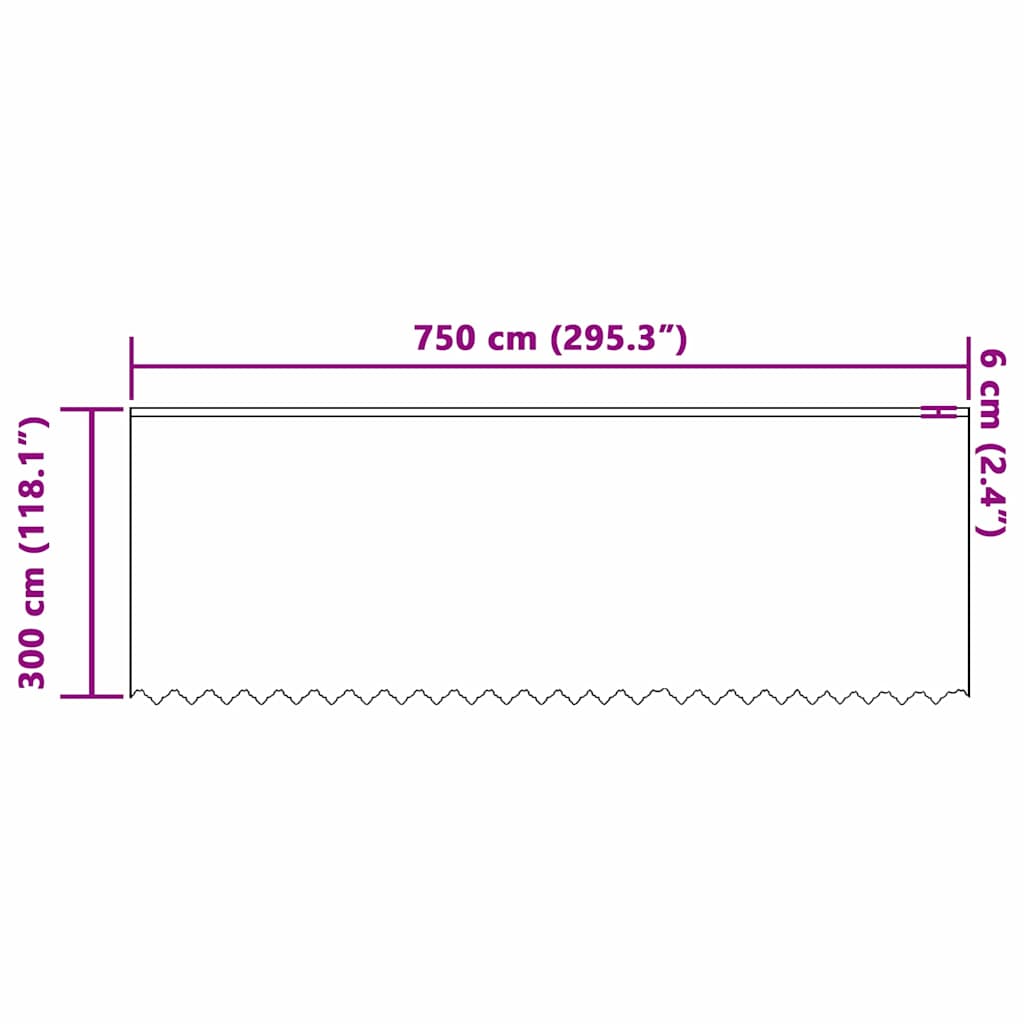 Lace Curtain with Curtains White 750x300cm Polyester