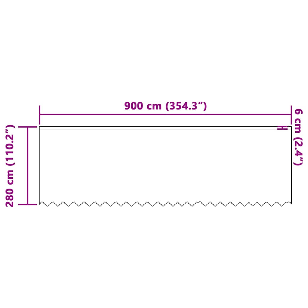 Lace Curtain with Curtains White 900x280cm Polyester