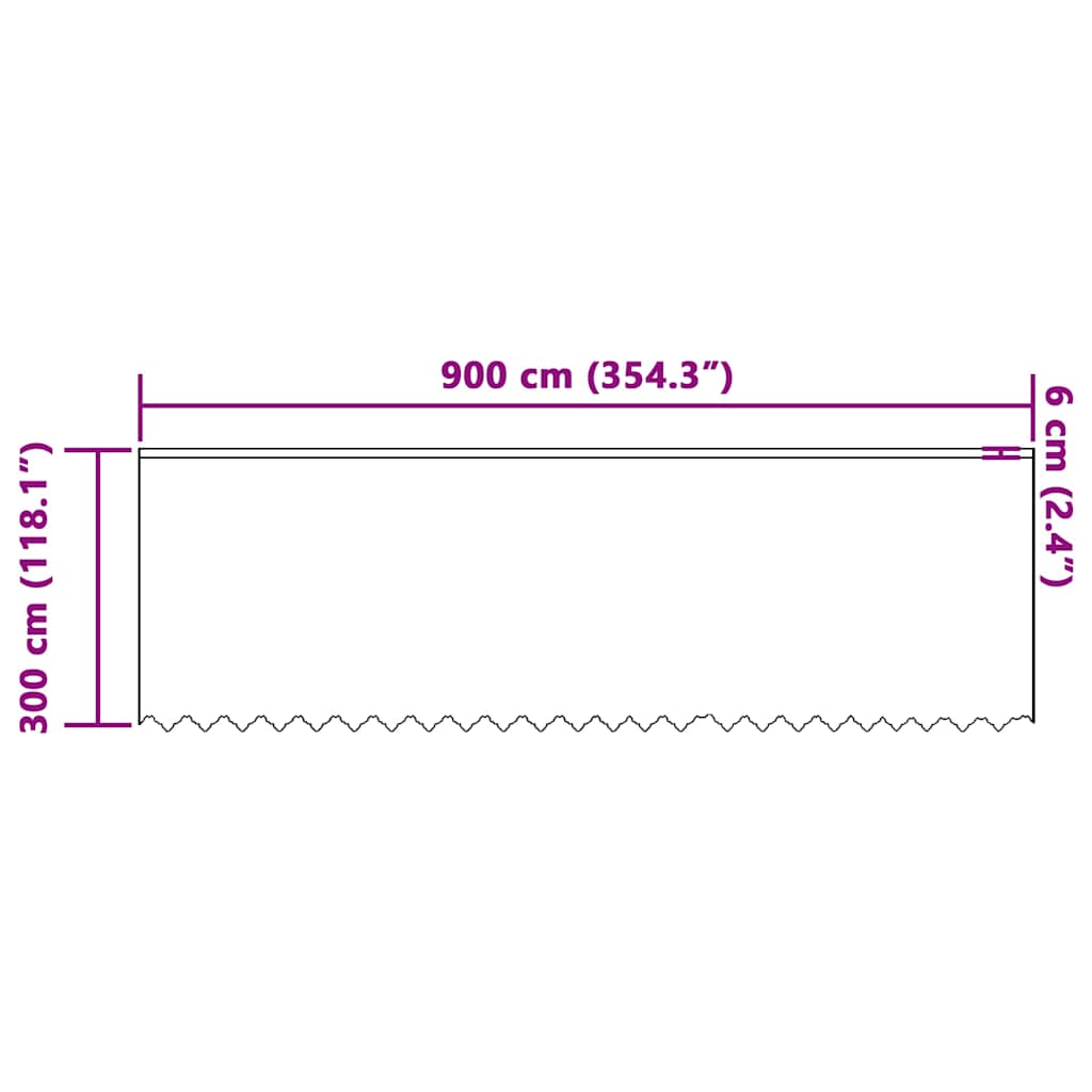 Lace Curtain with Curtains White 900x300cm Polyester