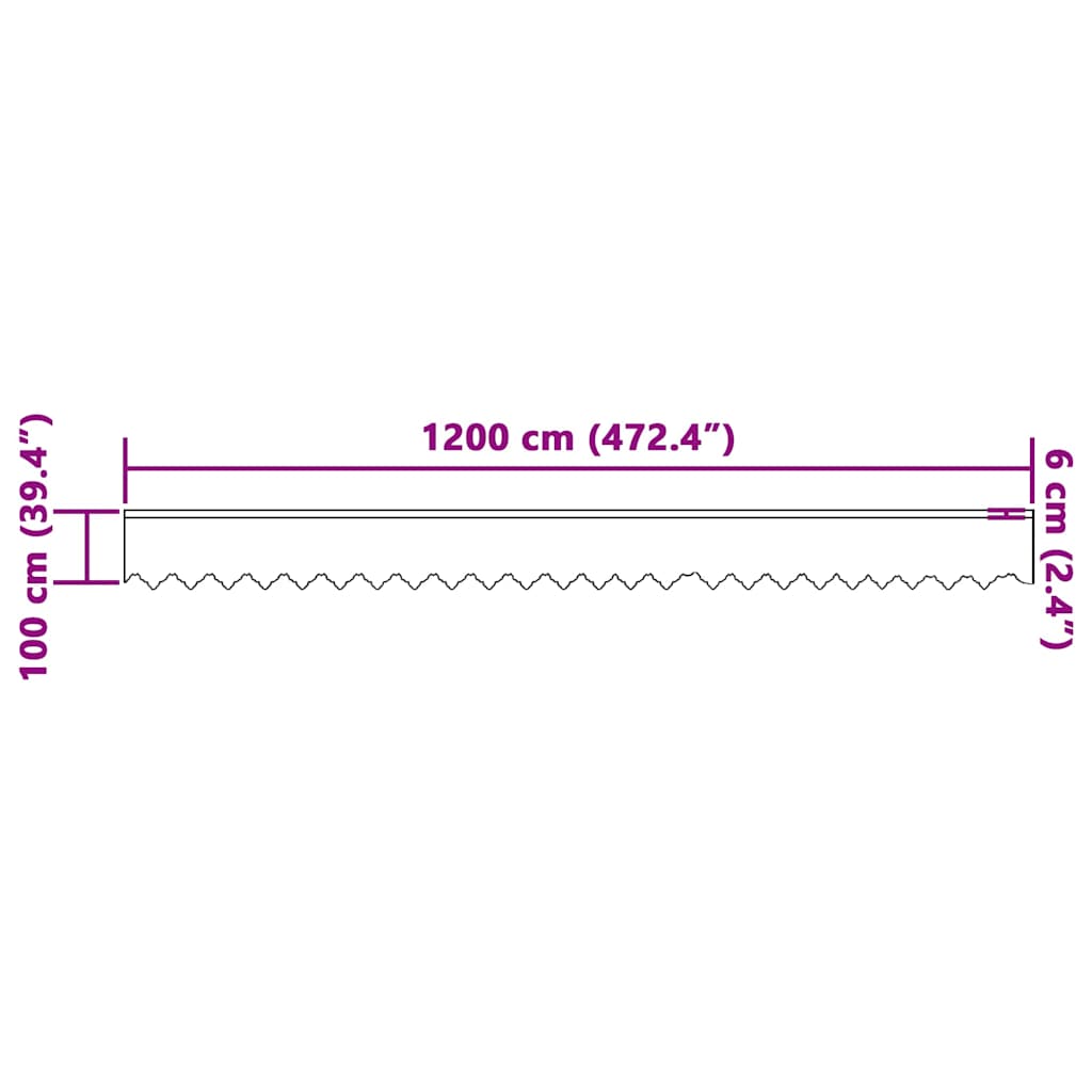 Lace Curtain with Curtains White 1200x100cm Polyester