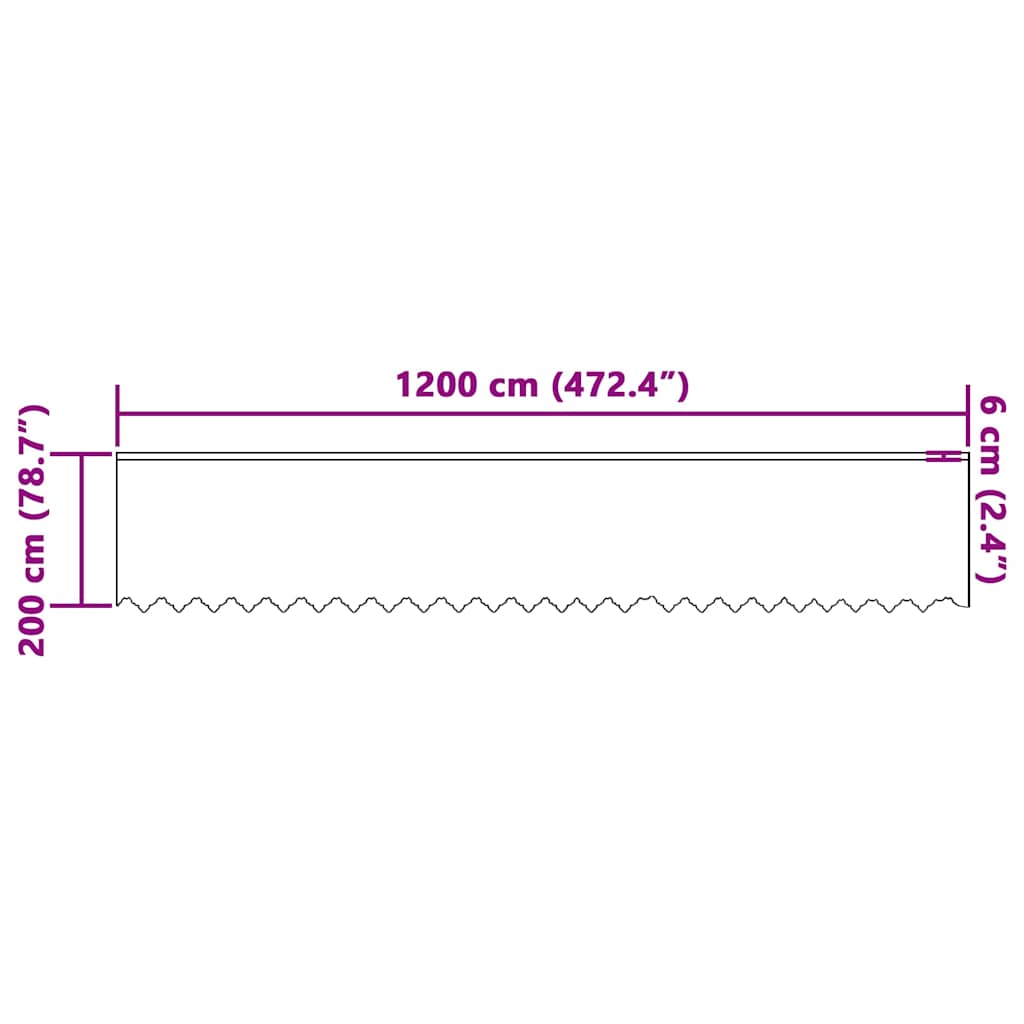 Lace Curtain with Curtains White 1200x200cm Polyester