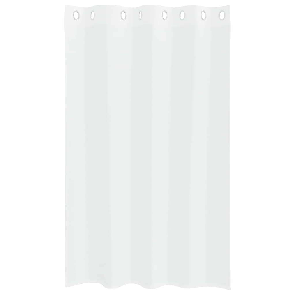 Voile Curtain with Curtains 2 pcs White 140x175cm Polyester