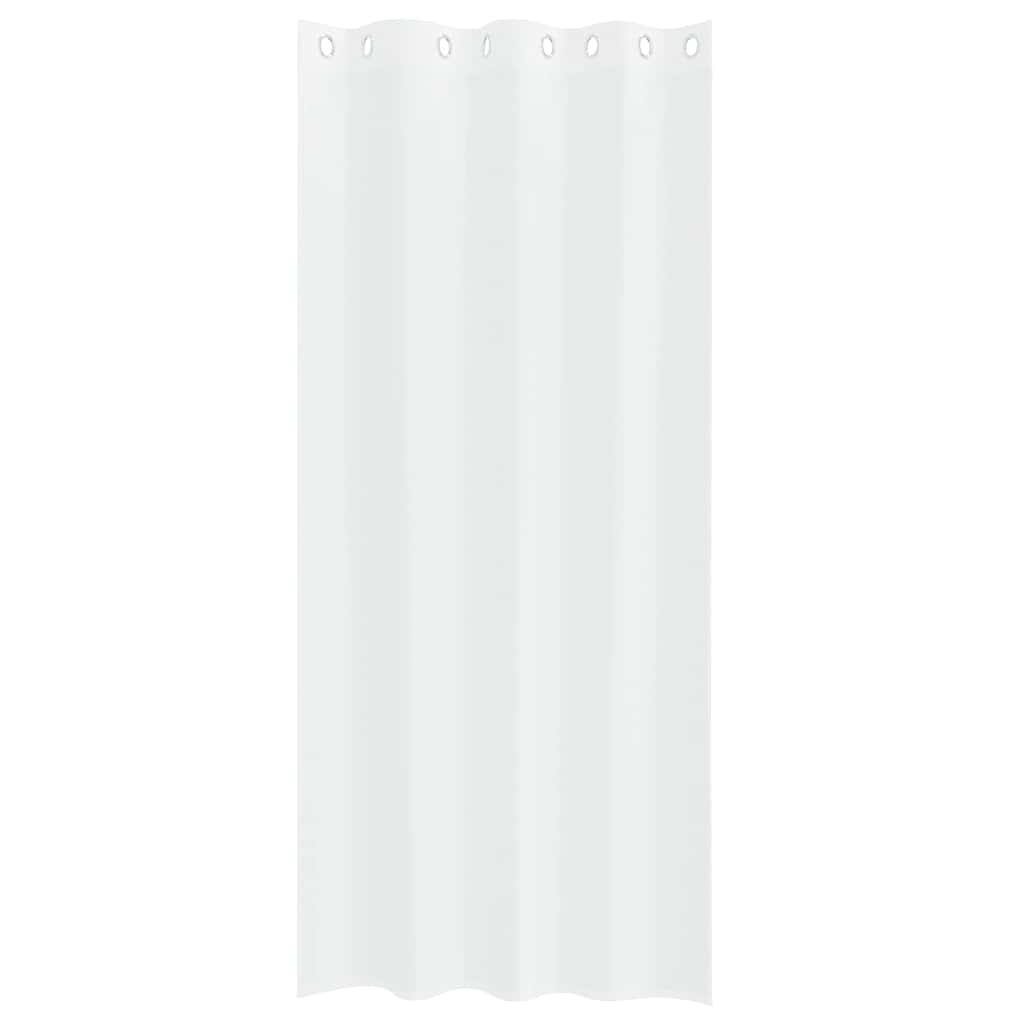 Voile Curtain with Curtains 2 pcs White 140x245cm Polyester