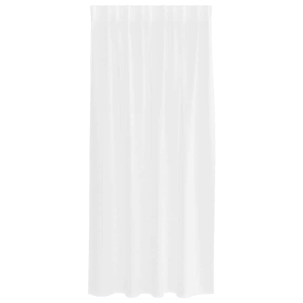 Voile Curtain with Curtains 2 pcs White 140x175cm Polyester