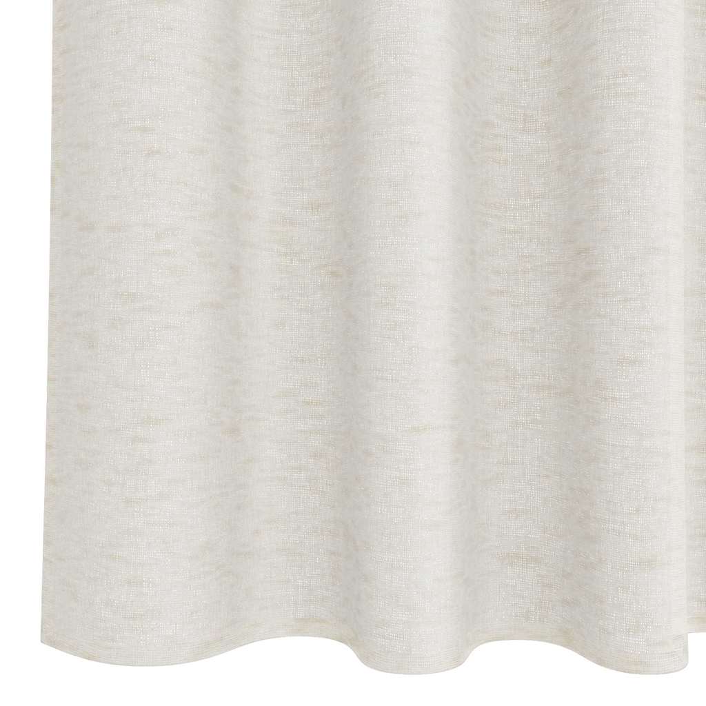 Voile Curtain with Curtains 2 pcs Cream 140x260cm Polyester