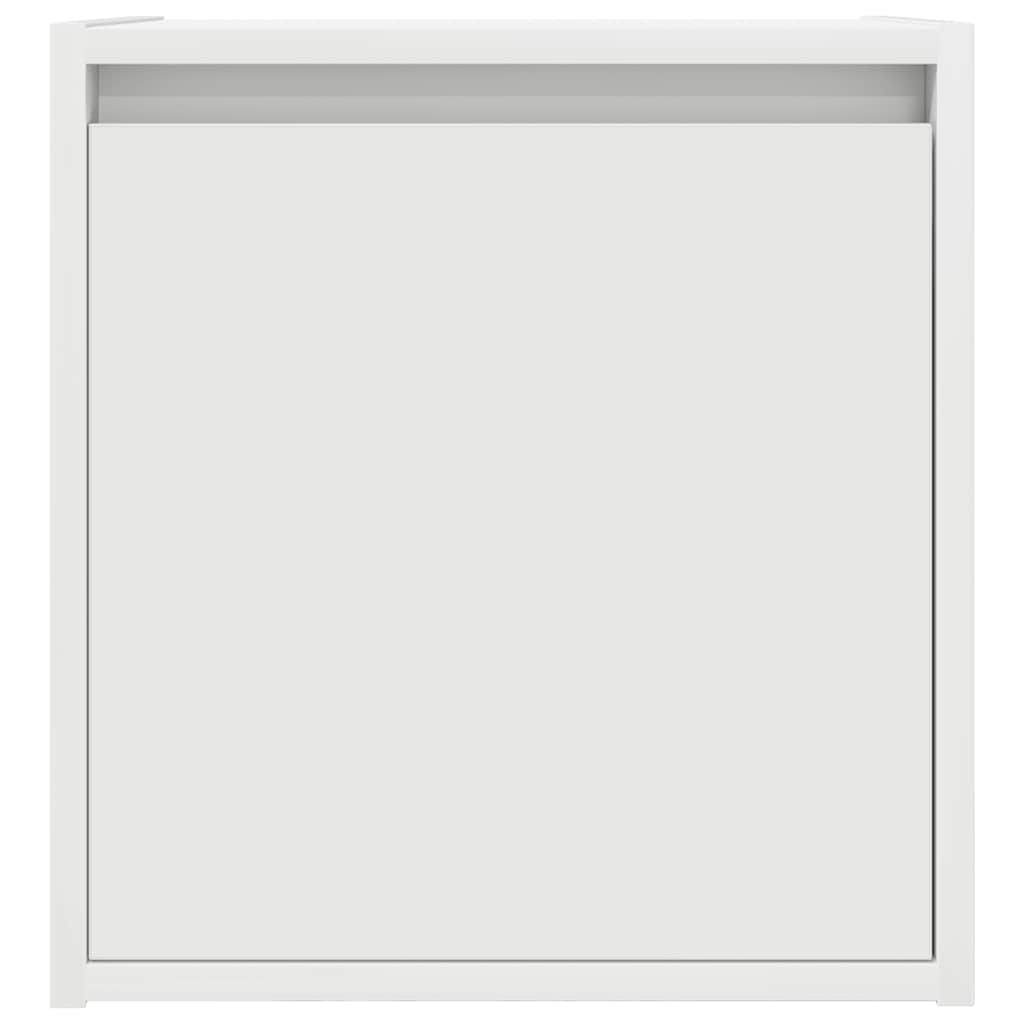 Wall-Mounted Bedside Cabinet White 38x34x40 cm