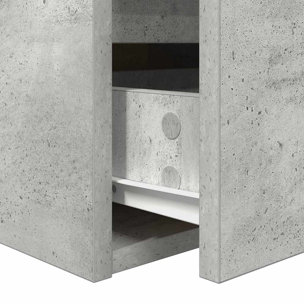 Wall-mounted Bedside Cabinet Concrete Grey 38x34x40 cm