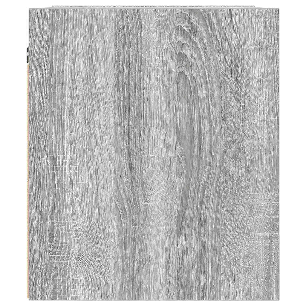 Wall-mounted Bedside Cabinet Grey Sonoma 38x34x40 cm