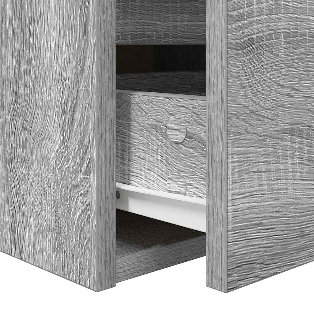 Wall-mounted Bedside Cabinets 2 pcs Grey Sonoma 38x34x40 cm