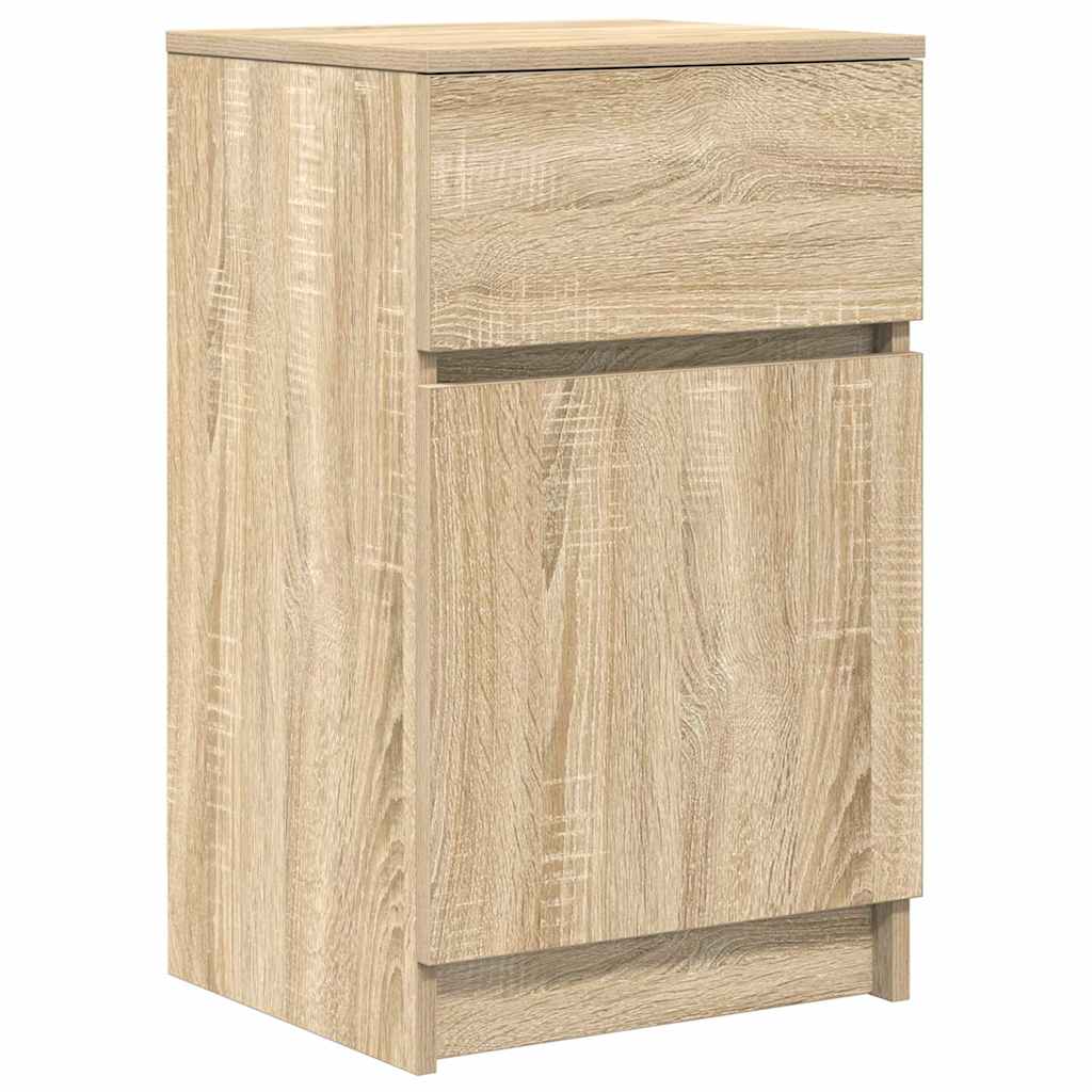 Bedside Cabinet Sonoma Oak 39x35x65 cm Engineered Wood