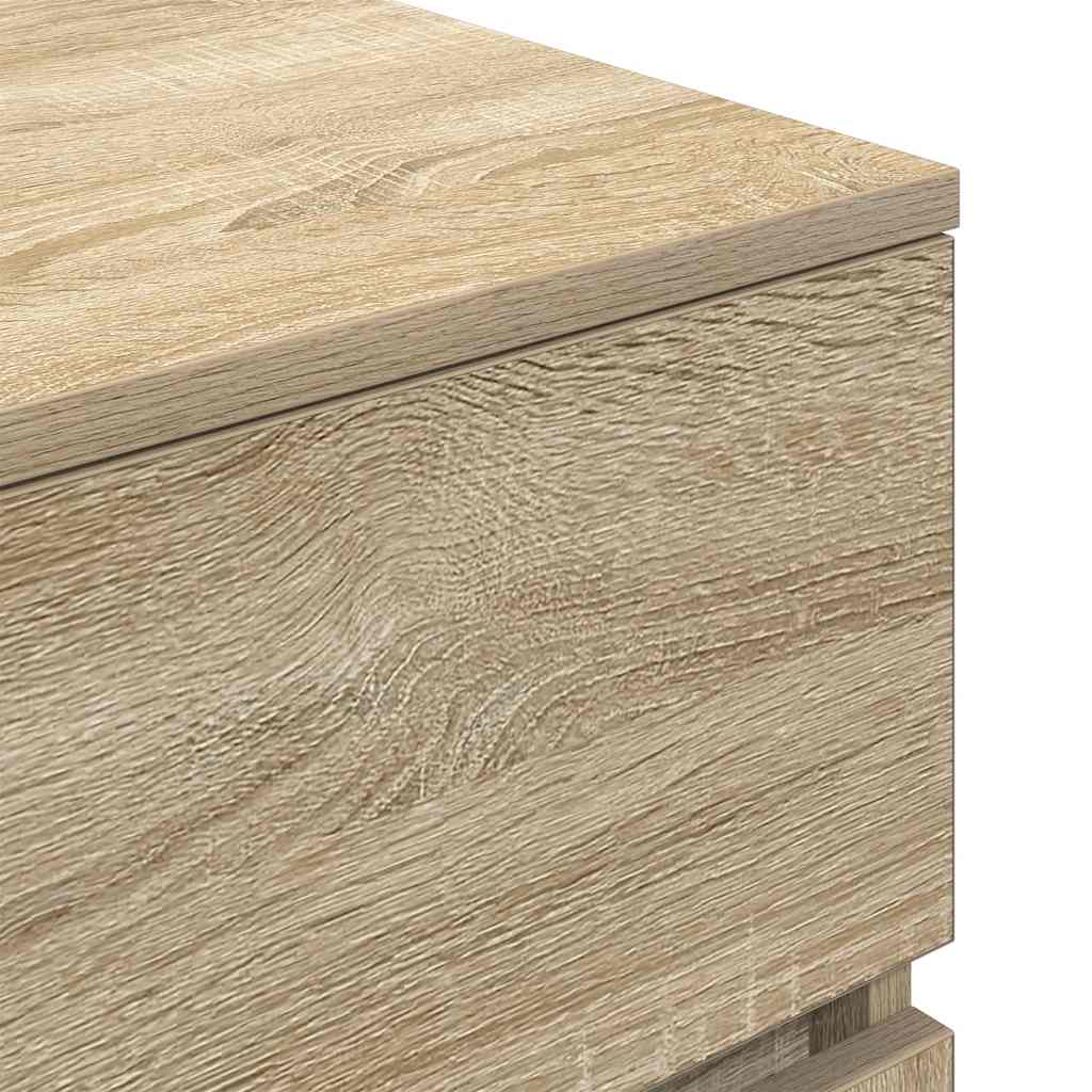 Bedside Cabinet Sonoma Oak 39x35x65 cm Engineered Wood