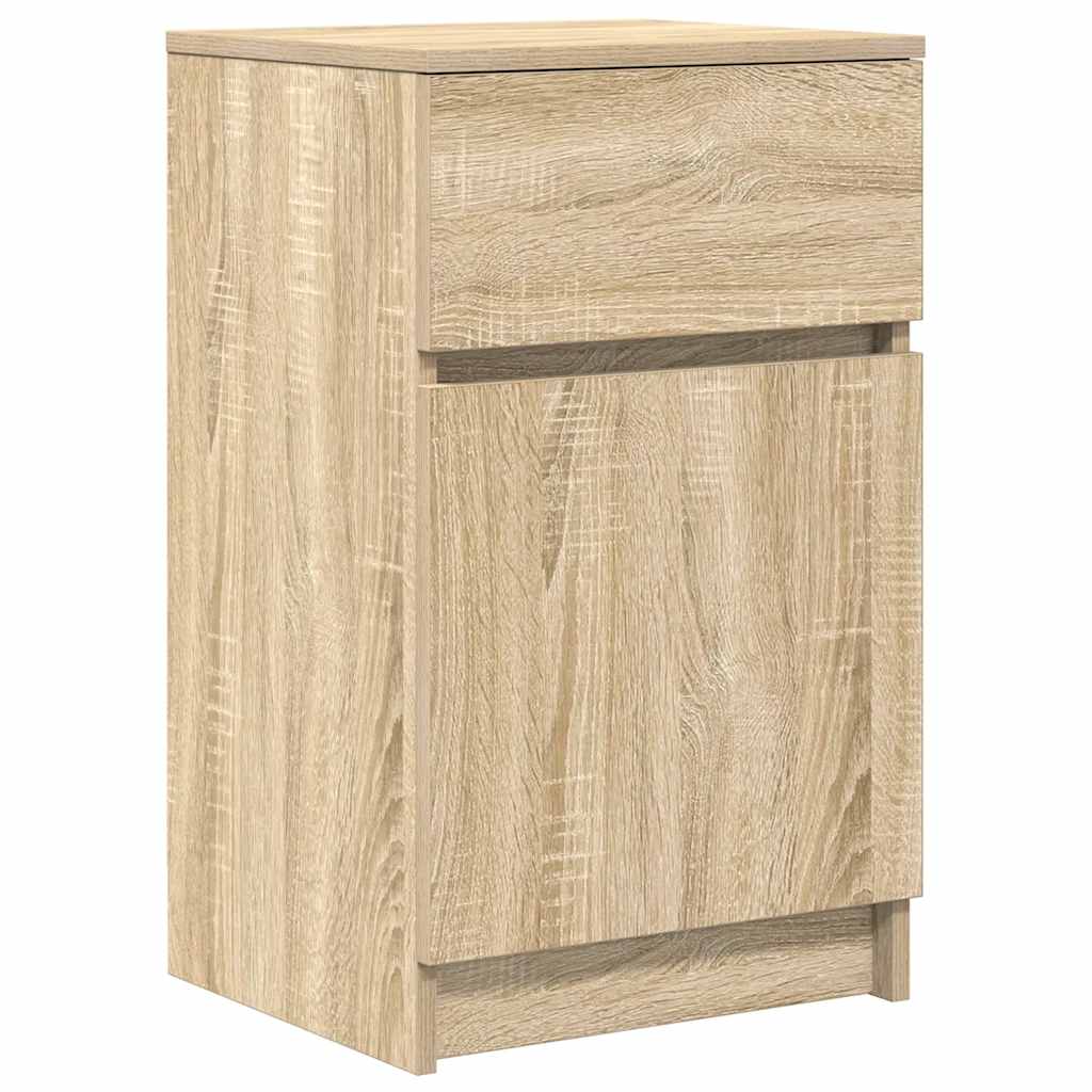 Bedside Cabinets 2 pcs Sonoma Oak 39x35x65 cm Engineered Wood