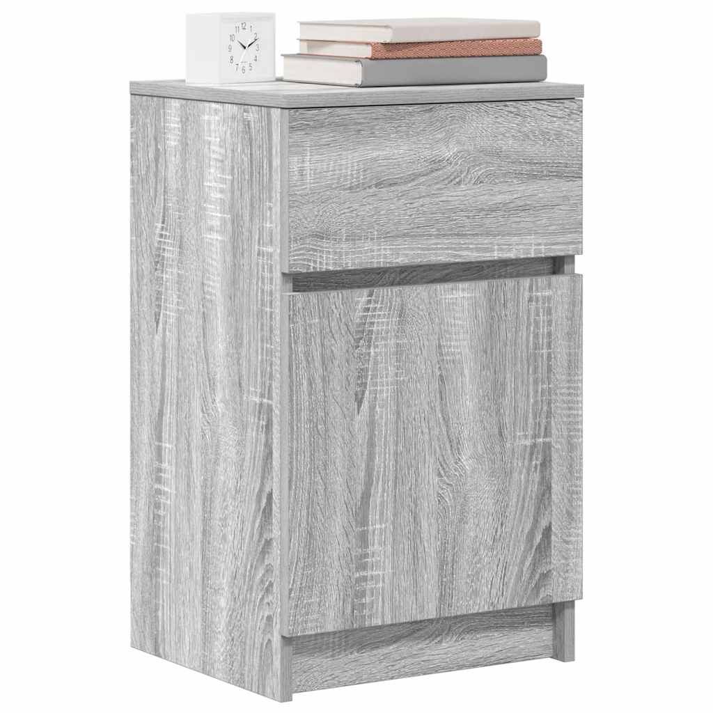 Bedside Cabinets 2 pcs Grey Sonoma 39x35x65 cm Engineered Wood