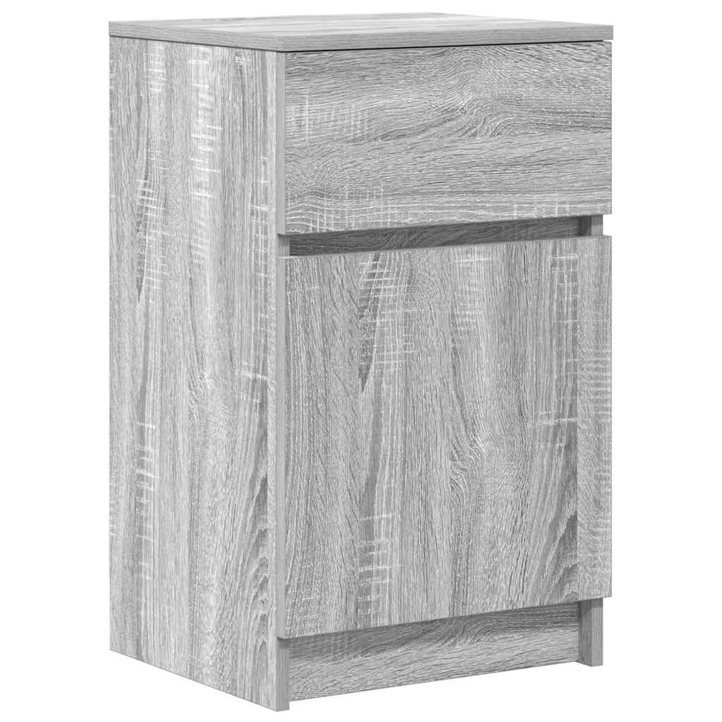 Bedside Cabinets 2 pcs Grey Sonoma 39x35x65 cm Engineered Wood