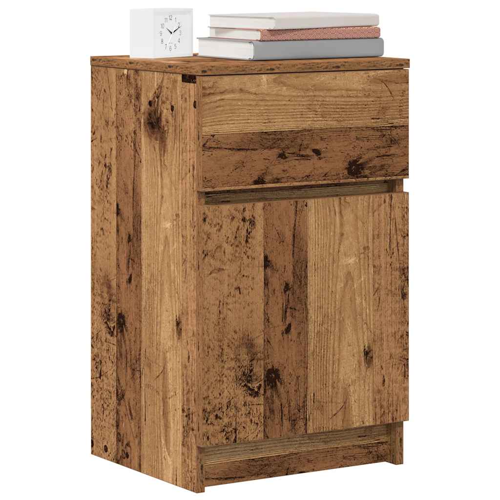 Bedside Cabinets 2 pcs Old Wood 39x35x65 cm Engineered Wood