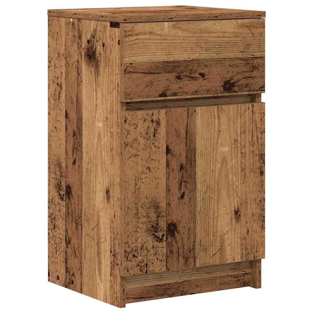 Bedside Cabinets 2 pcs Old Wood 39x35x65 cm Engineered Wood