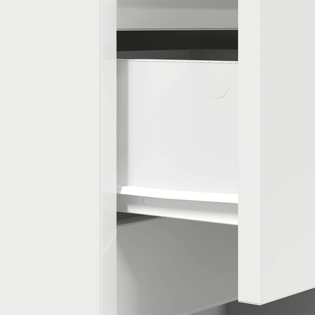 Bedside Cabinets with 3 Drawers 2 pcs White 39x35x65 cm