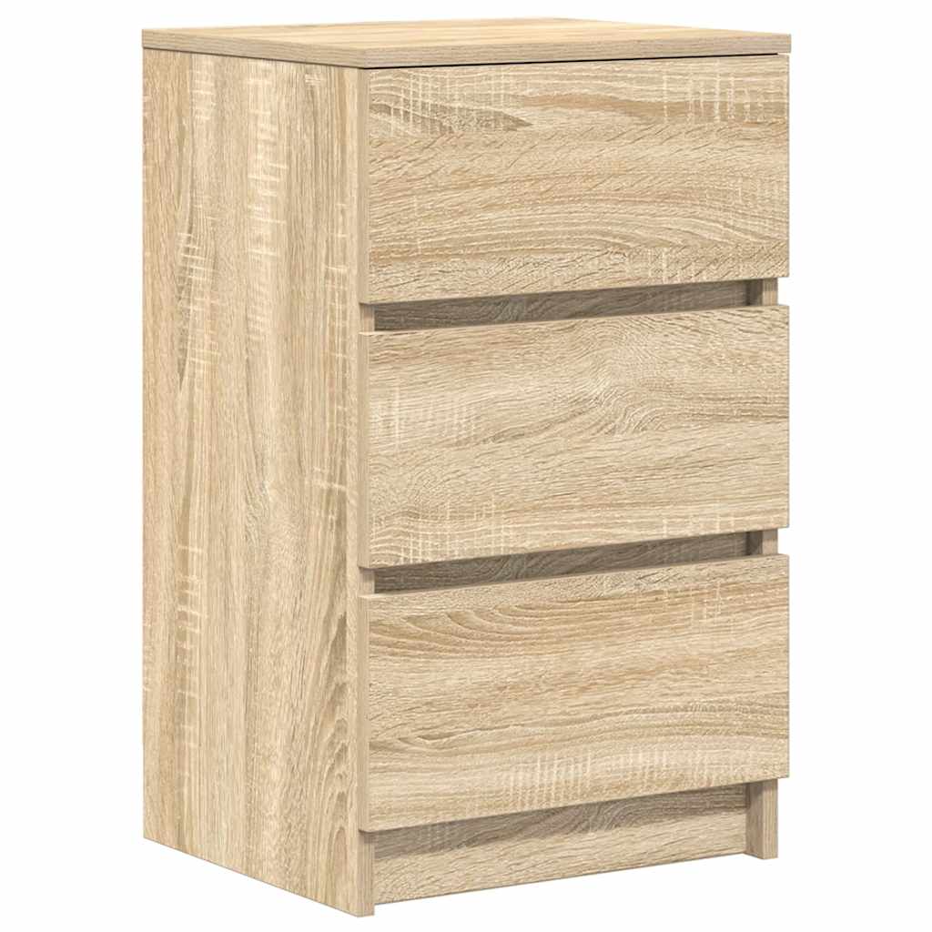 Bedside Cabinets with 3 Drawers 2 pcs Sonoma Oak 39x35x65 cm