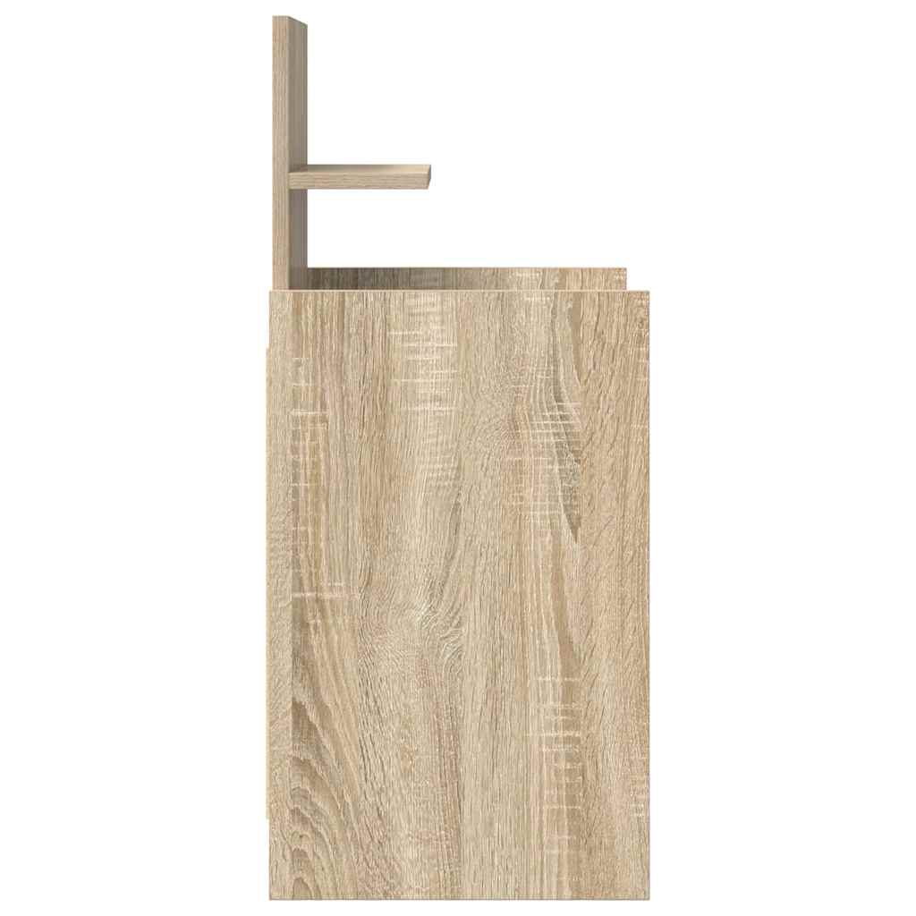 Bedside Cabinet with 2 Drawers Sonoma Oak 38x34x80 cm