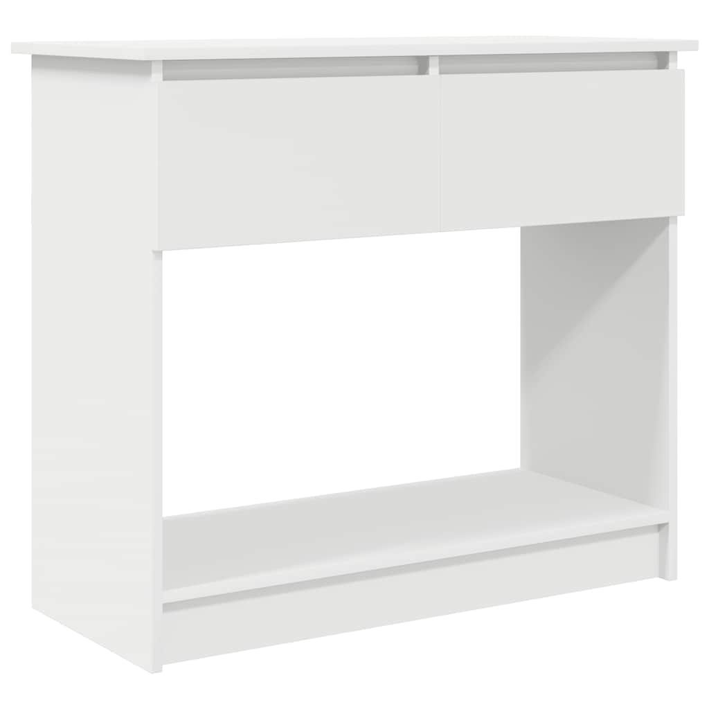 Console Table with Drawers White 85.5x38.5x74.5 cm