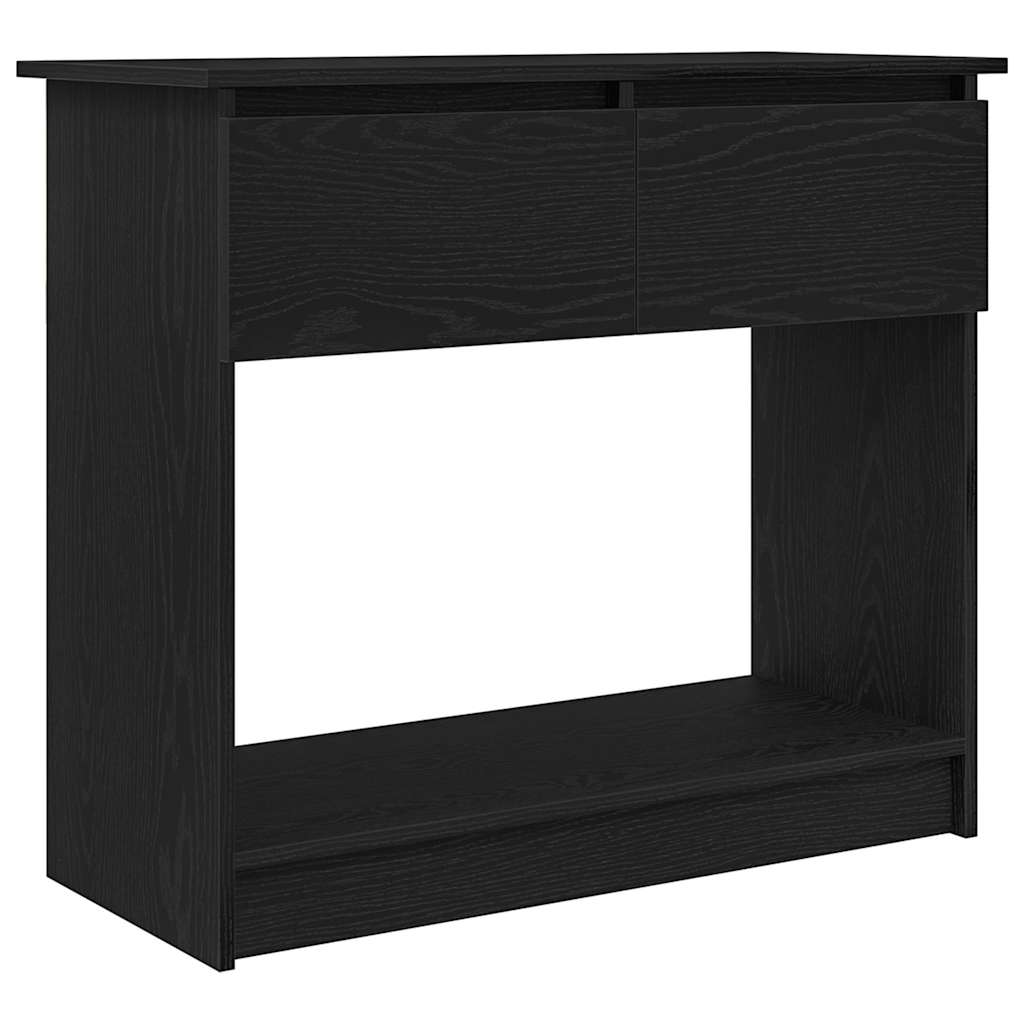 Console Table with Drawers Black 85.5x38.5x74.5 cm
