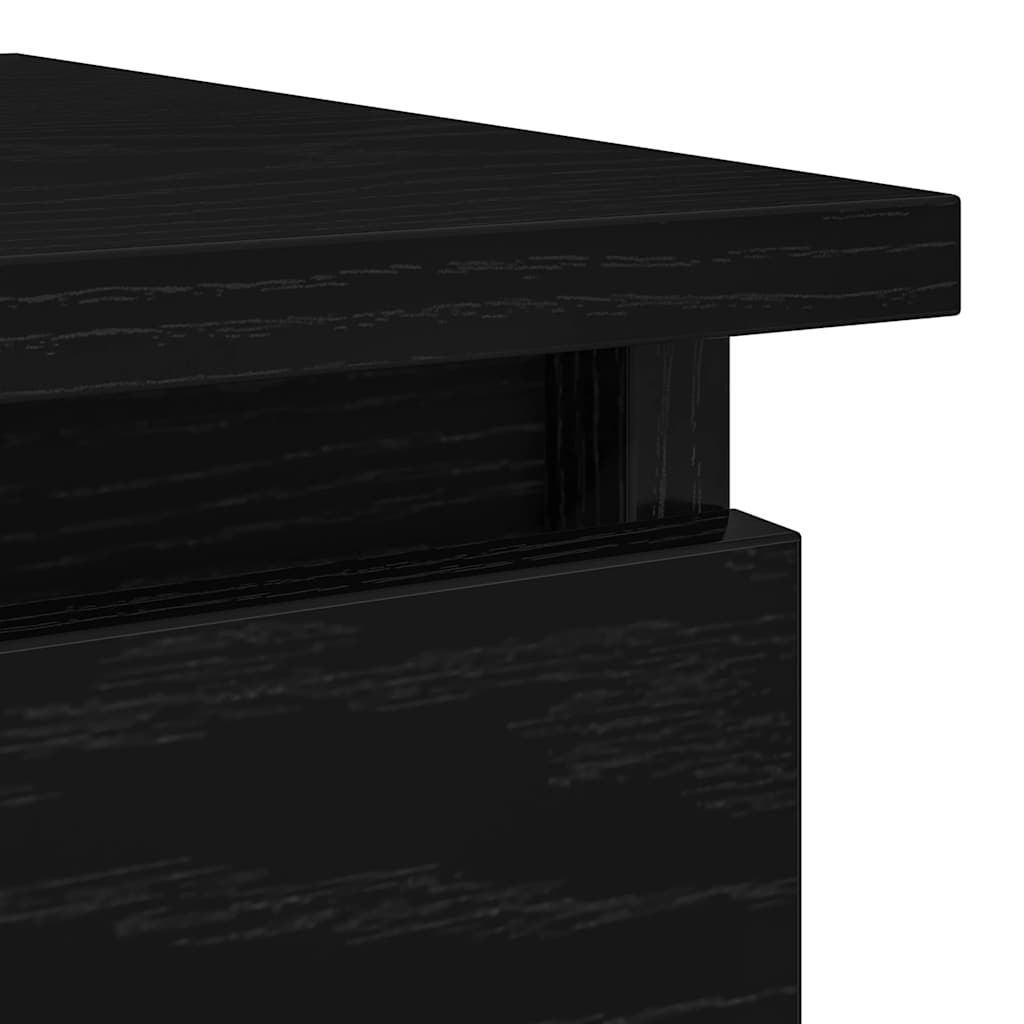 Console Table with Drawers Black 85.5x38.5x74.5 cm