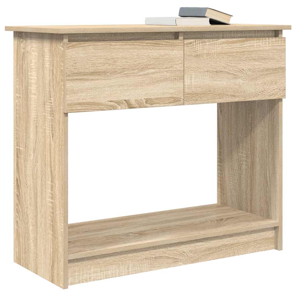 Console Table with Drawers Sonoma Oak 85.5x38.5x74.5 cm