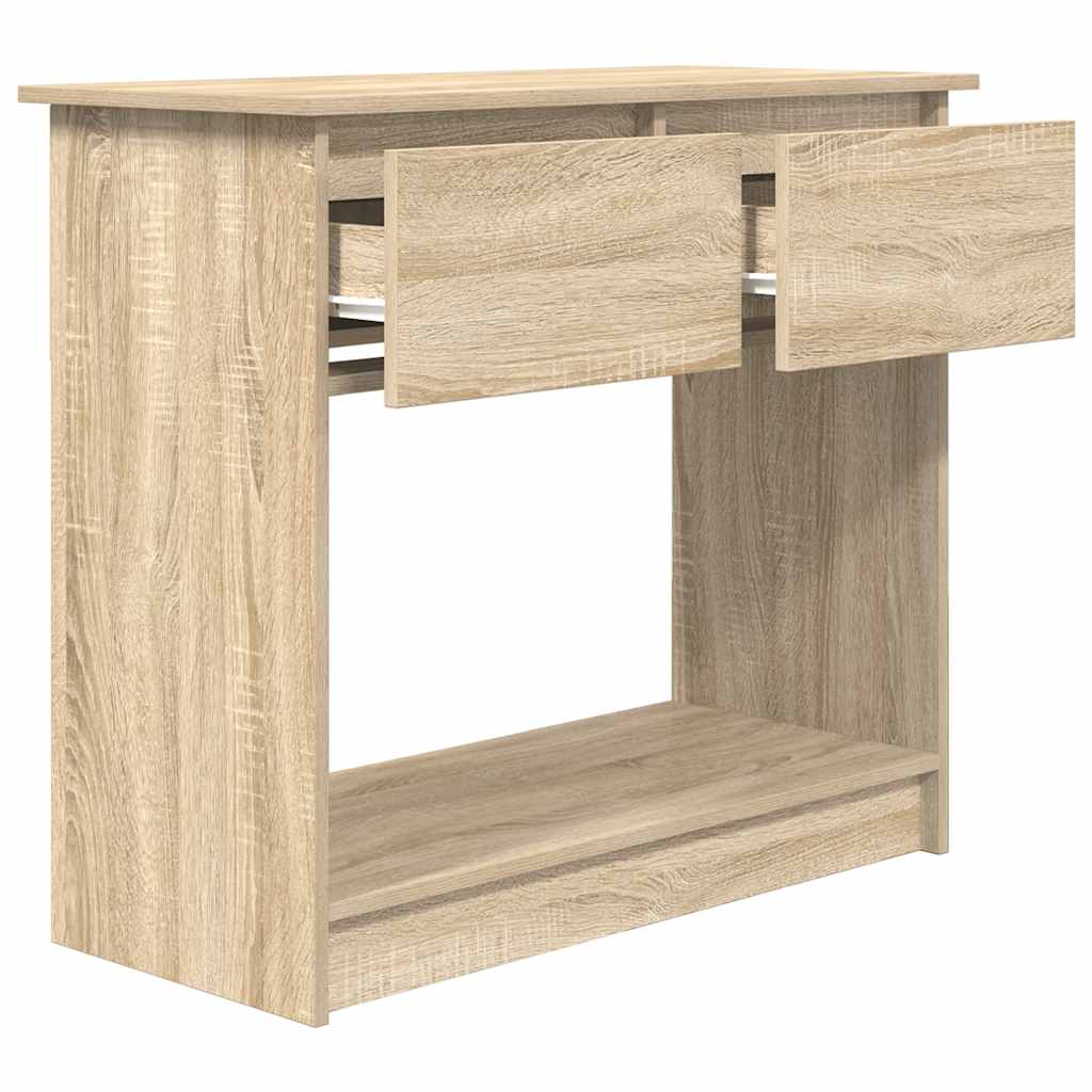 Console Table with Drawers Sonoma Oak 85.5x38.5x74.5 cm