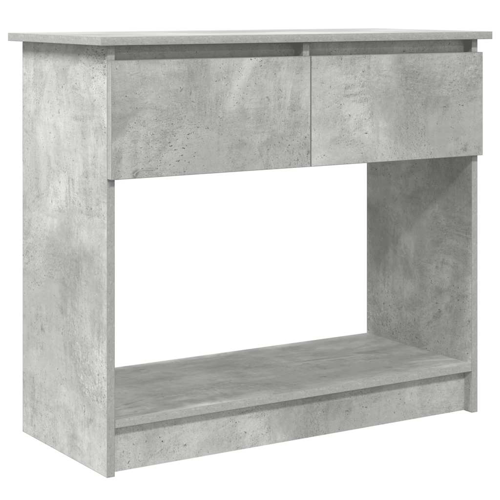 Console Table with Drawers Concrete Grey 85.5x38.5x74.5 cm