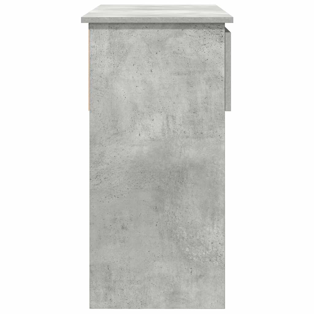 Console Table with Drawers Concrete Grey 85.5x38.5x74.5 cm