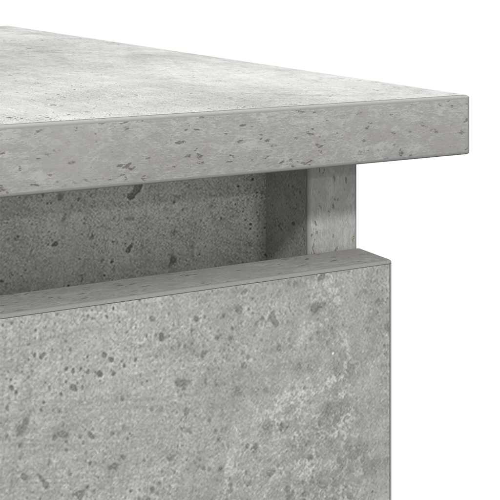 Console Table with Drawers Concrete Grey 85.5x38.5x74.5 cm