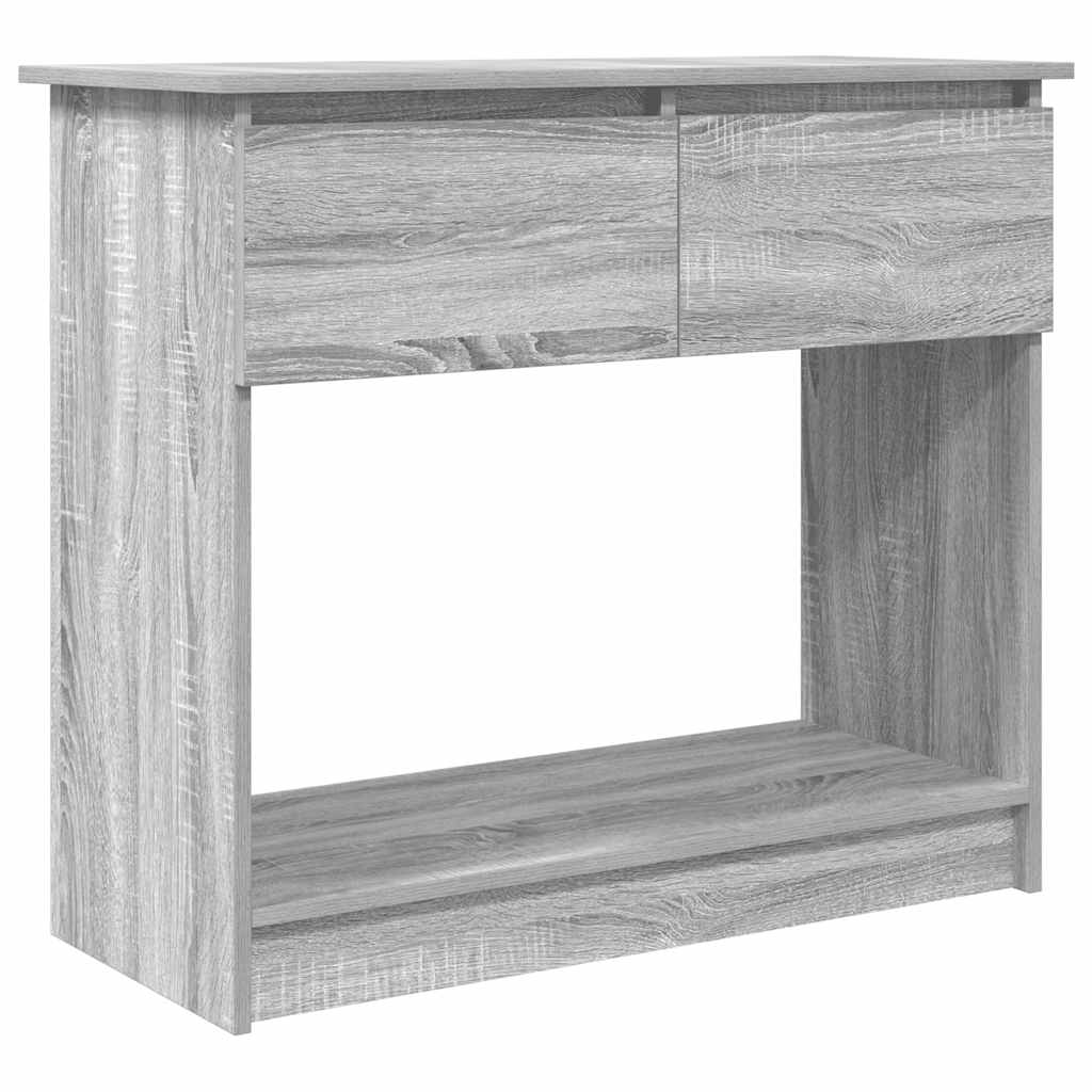 Console Table with Drawers Grey Sonoma 85.5x38.5x74.5 cm