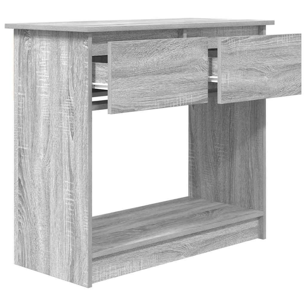 Console Table with Drawers Grey Sonoma 85.5x38.5x74.5 cm