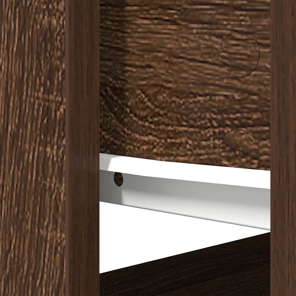 Console Table with Drawers Brown Oak 85.5x38.5x74.5 cm