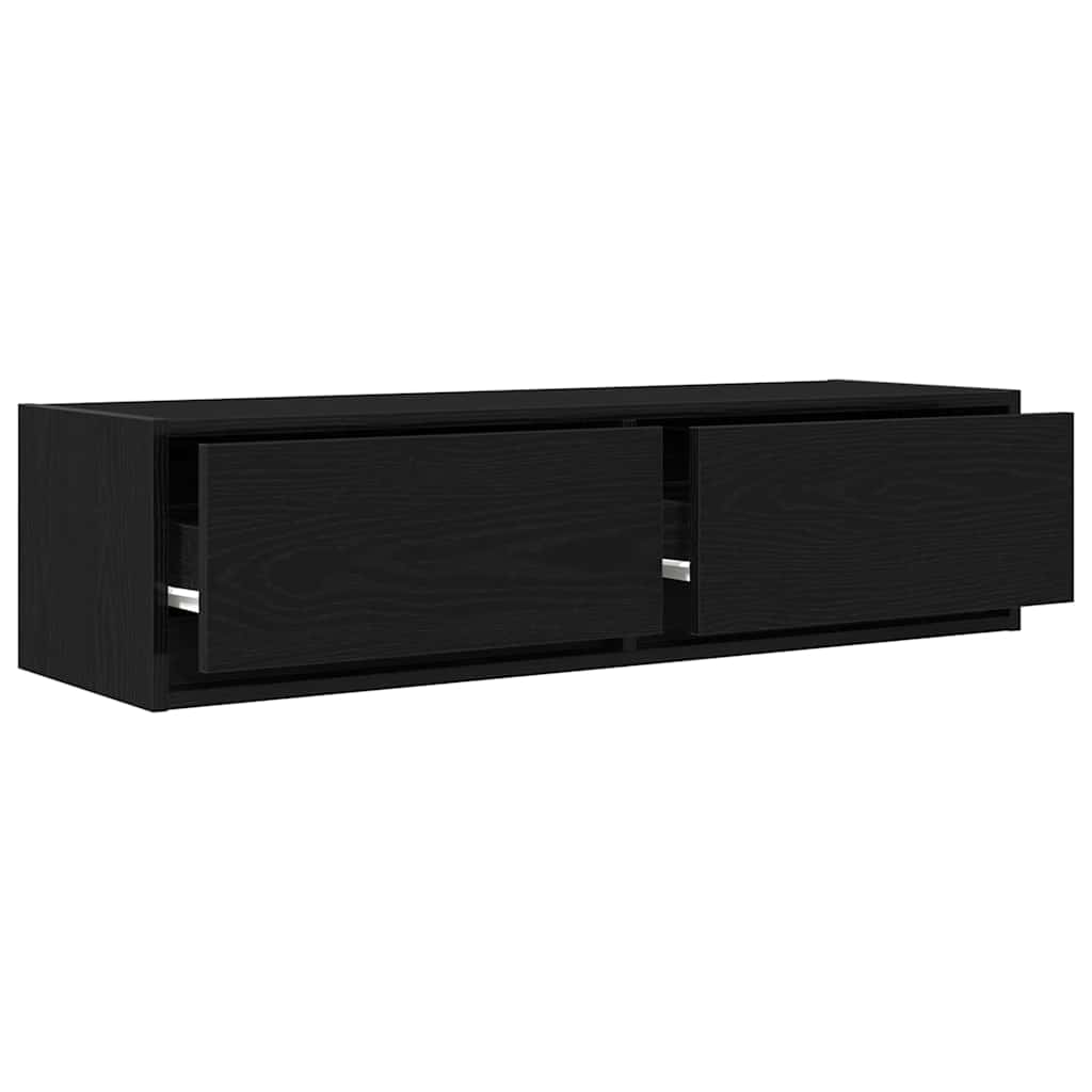 TV Cabinet Black oak 100 x 31 x 25.5 cm Engineered wood