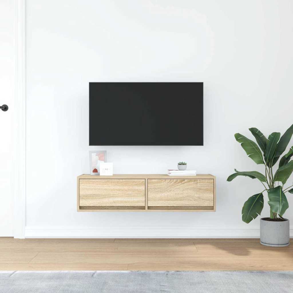TV Cabinet Sonoma oak 100 x 31 x 25.5 cm Engineered wood