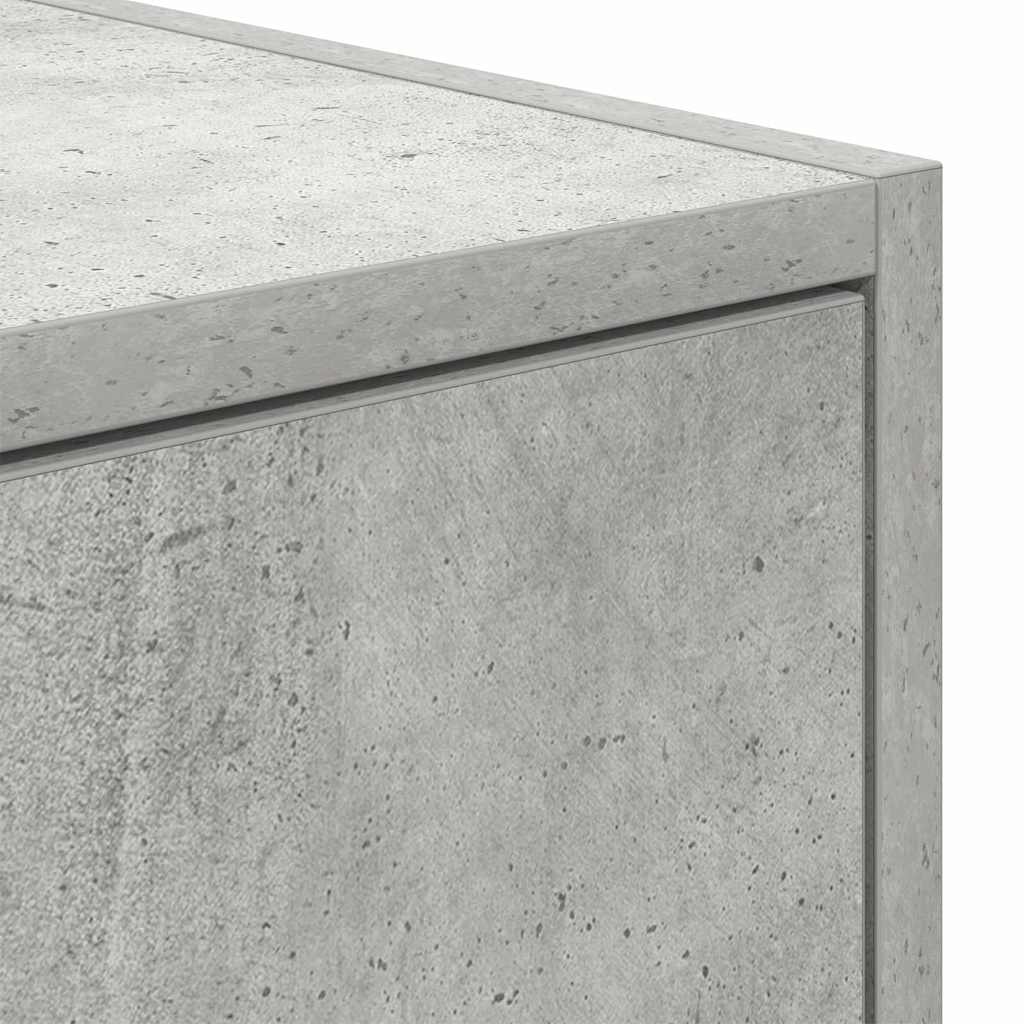 TV Cabinet Concrete grey 100 x 31 x 25.5 cm Engineered wood