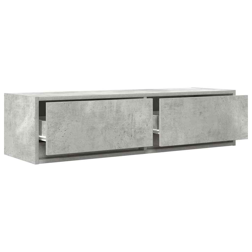 TV Cabinet Concrete grey 100 x 31 x 25.5 cm Engineered wood