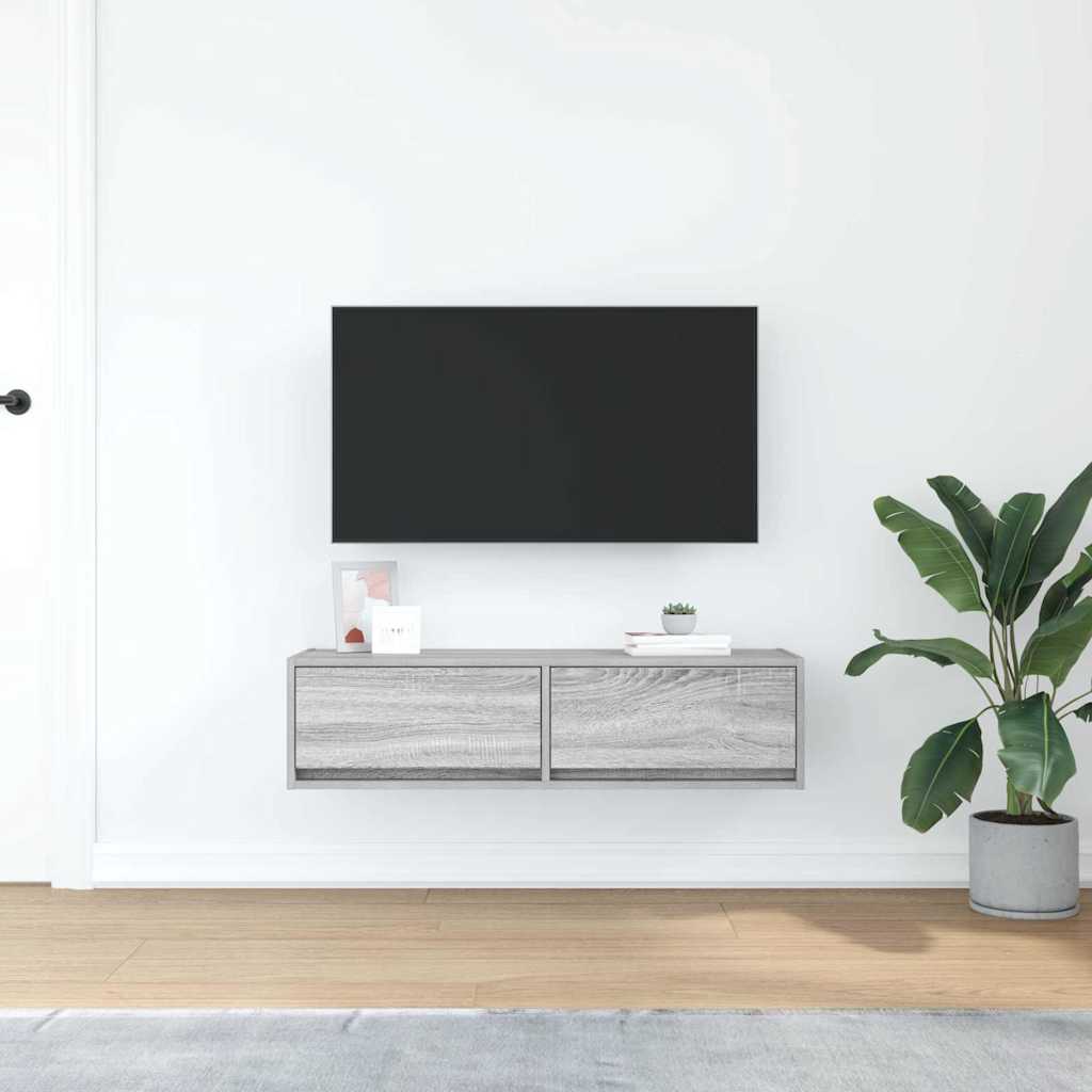 TV Cabinet Grey sonoma 100 x 31 x 25.5 cm Engineered wood