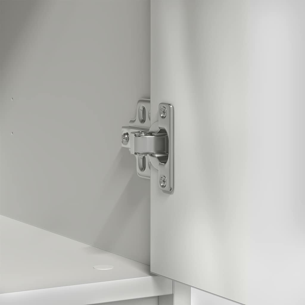 Sideboard with Drawer White 80x34x76 cm Engineered Wood