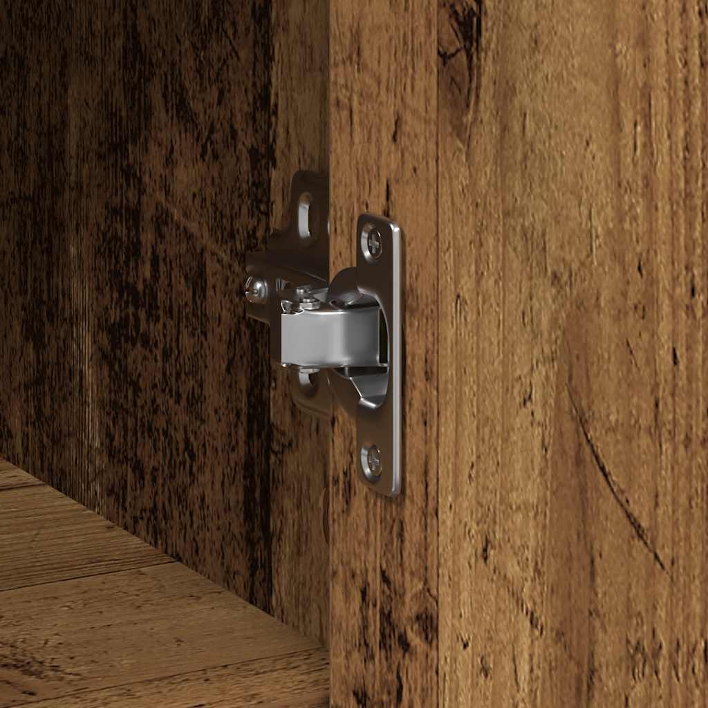 Sideboard with Drawer Old Wood 101x35x76 cm Engineered Wood