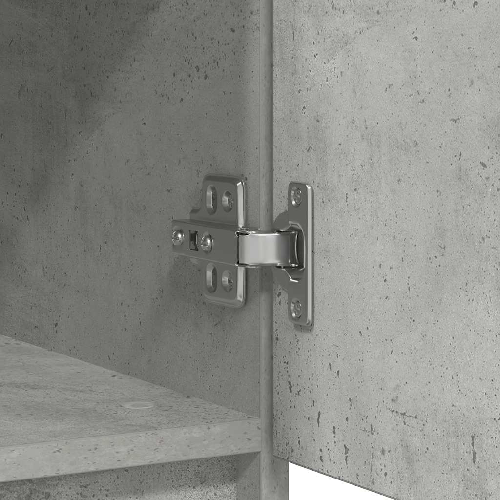 Sideboard with Drawer Concrete Grey 71x35x65 cm Engineered Wood