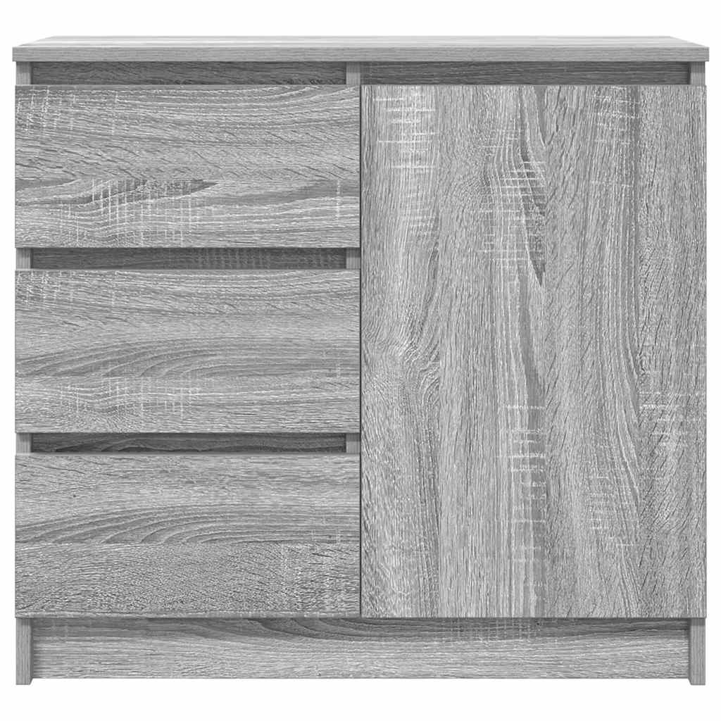 Sideboard with Drawer Grey Sonoma 71x35x65 cm Engineered Wood