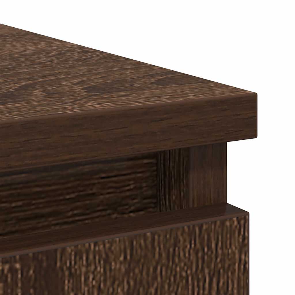 Sideboard with Drawer Brown Oak 71x35x65 cm Engineered Wood